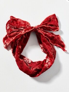 ANTHROPOLOGIE➕NWT Burnout Velvet Tie-Back Headband